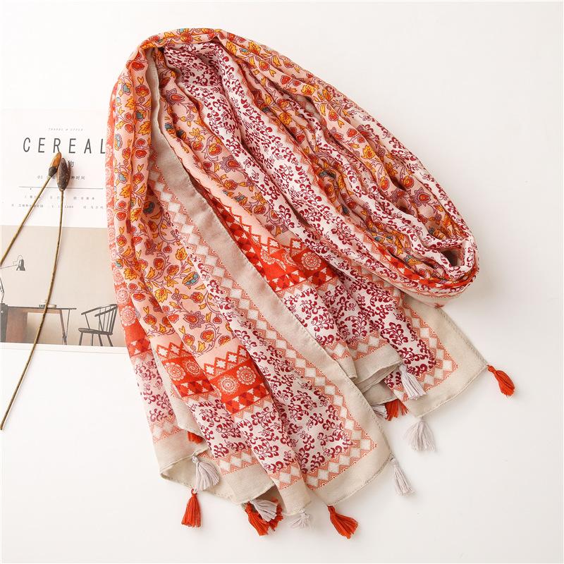 Summer Outdoor Sun Protection Beach Scarves Woman Girl Fashion Shawl Scarf Ladies Casual Daily Pashmina Wrap