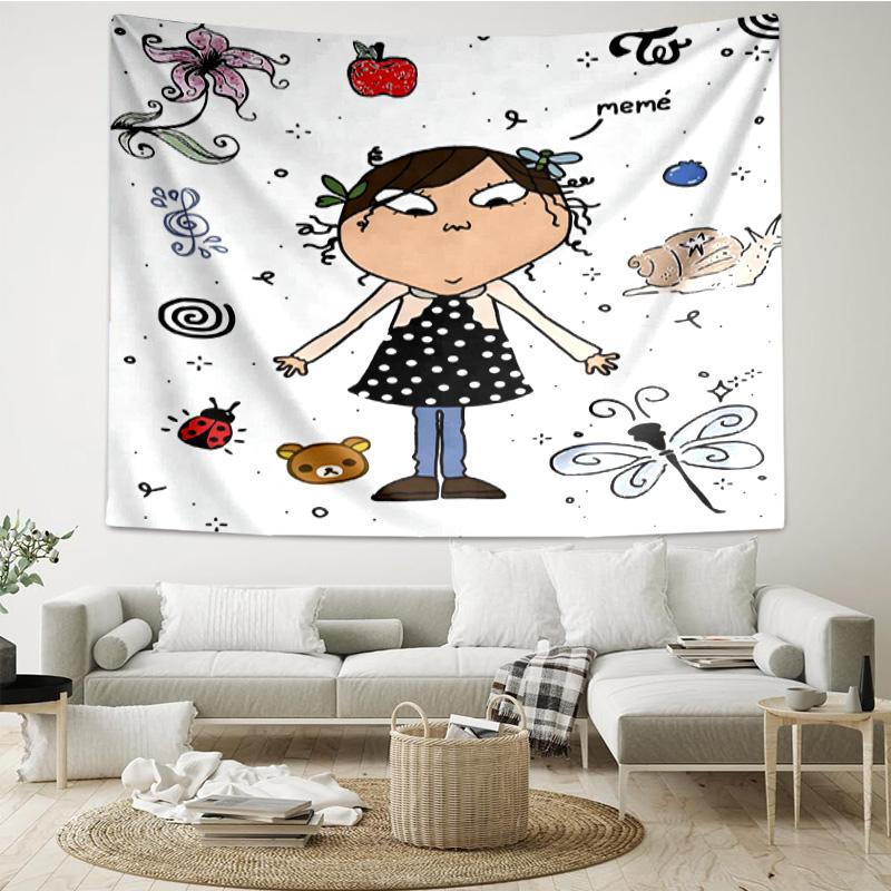 Char-lie and Lola Adventure Tapestry, Unique Design Tapestry, Wall Decor for Bedroom,Livingroom, Playroom,Heartwarming Fan Holiday Gifts