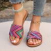 Fashion 2025 Women's Summer New Fashion Solid Color Shallow Mouth Comfort Sandals Outdoor Designer Women's Slippers