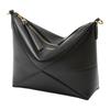 Loewe Fold Detachable Adjustable Shoulder Strap Zipper Closure Leather Crossbody Tote Bag Women Handbags Black C510PT1X01-1100