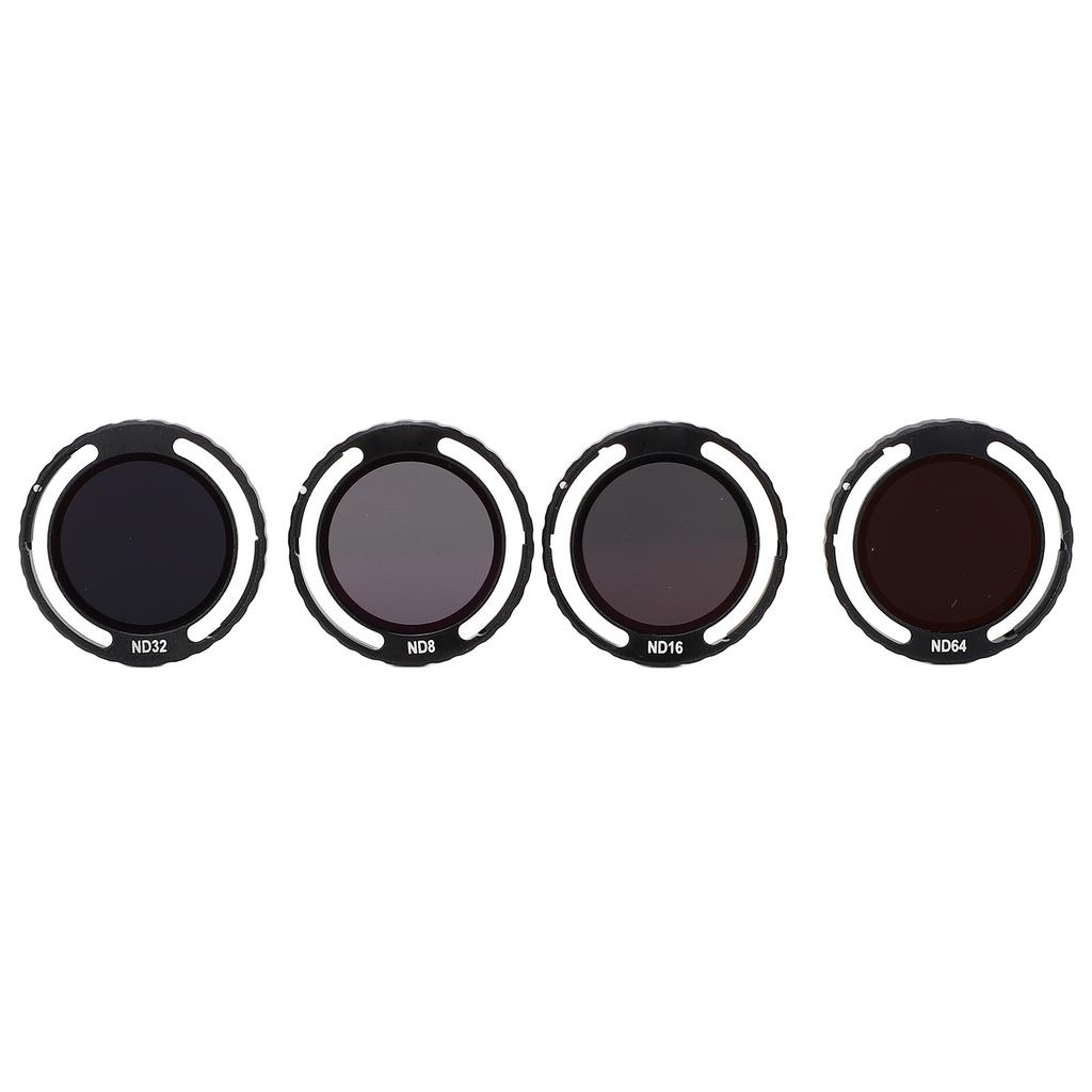 4Pcs Drone ND Filter Set ND8 ND16 ND32 ND64 Knob Installation HD Coated ND Filter Camera Lens for