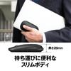 В комплект входит беспроводной приемник для мыши Buffalo Wireless Mobile Mouse Receiver FLEXUS, тонкий и легкий, 5 кнопок с беспроводным бесшумным синим светодиодом, совместимым со стандартом MIL, переключением DPI
