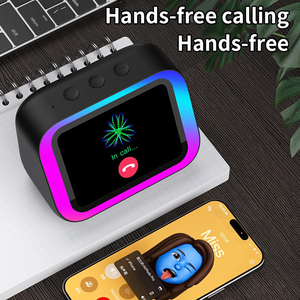 Умная колонка голосовой помощник домашняя колонка будильник с RGB-подсветкой для спальни гостиной
