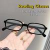 Деловые очки с квадратной оправой для дальнего зрения, женские универсальные очки для чтения HD, элегантные мужские очки с защитой от синего света