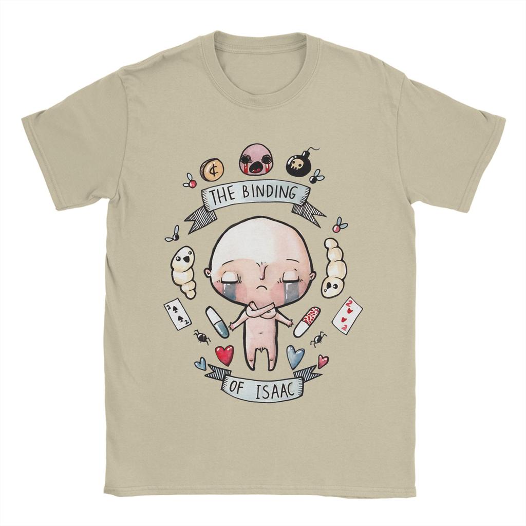 Уникальная футболка The Binding Of Isaac для унисекс с круглым вырезом, хлопковые футболки с коротким рукавом, топы больших размеров