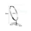 1pcs New Stainless Steel Metal Single Belt Holder Ring  Table Belt Shelf Desk Belt Display Stand