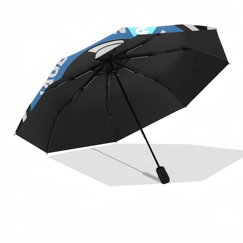 Swanage Town & Herston FC, Soccer Automatic Opening and Closing, 8 rib Structure Portable Umbrella, Suitable for Men and Women in All Season