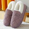 Corduroy Slippers New Winter Cotton Home Couple Antimoisture Slippery Thick Bottom Cotton Shoes
