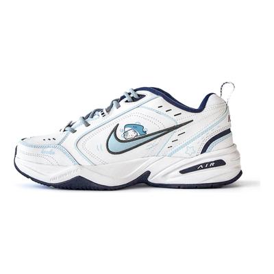 Air Monarch 4 Нескользящие Износостойкие Низкие Массивные Кроссовки Унисекс Белый Синий 415445-102 (Команда746-)
