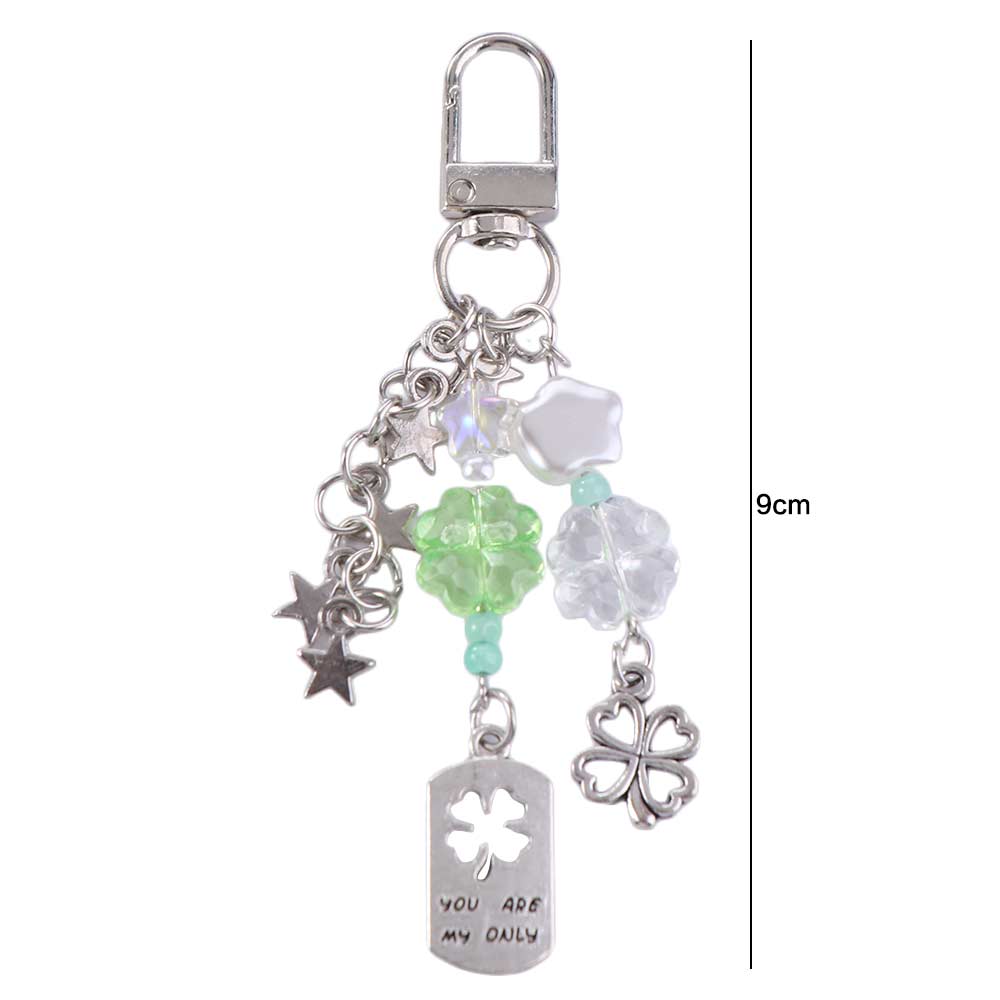 Acrylic Phone Charm Pendant Star Hanging Pendant Y2K Four-Leaf Clover Bag Charm Student