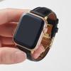 Совместимый ремешок для Apple iWatch - Кожа растительного дубления с бабочковой застежкой