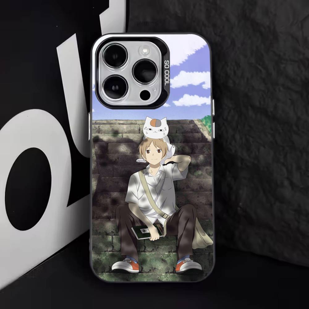 Сенсей Нацумэ юуджинчоу Нянко Чехол для телефона Для iPhone 17,16,15,14,13,12,11,Pro,Max,Plus,E,Air,Mini Черный ТПУ Чехол