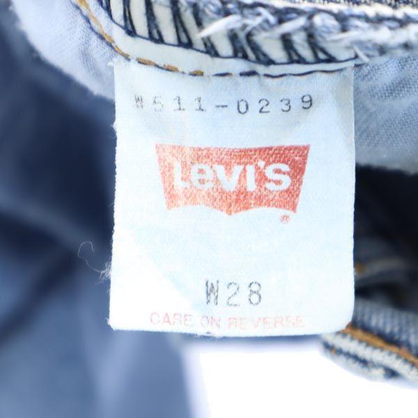 Levi's 90-е Сделано в Японии W511-0217 Прямые джинсы деним W28 джинсы Женские Б/у