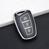 3-кнопочный чехол-брелок из ТПУ для Hyundai Santa Fe 3DM Grand SantaFe IX45 Azera Grandeur HG Genesis G80 EQUUS