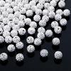 10/20/40 Jewelry Decorative Beads, 10mm Sparkling Crystal Clay Beads Disco Ball Clay Round Beads Loose, Used for Making DIY Bracelets and Necklaces