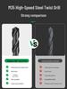 Nano Twist M35 Cobalt Straight Shank Drill Bit: Industrial-Grade with Large Capacity Spiral Flute for Fast Chip Removal