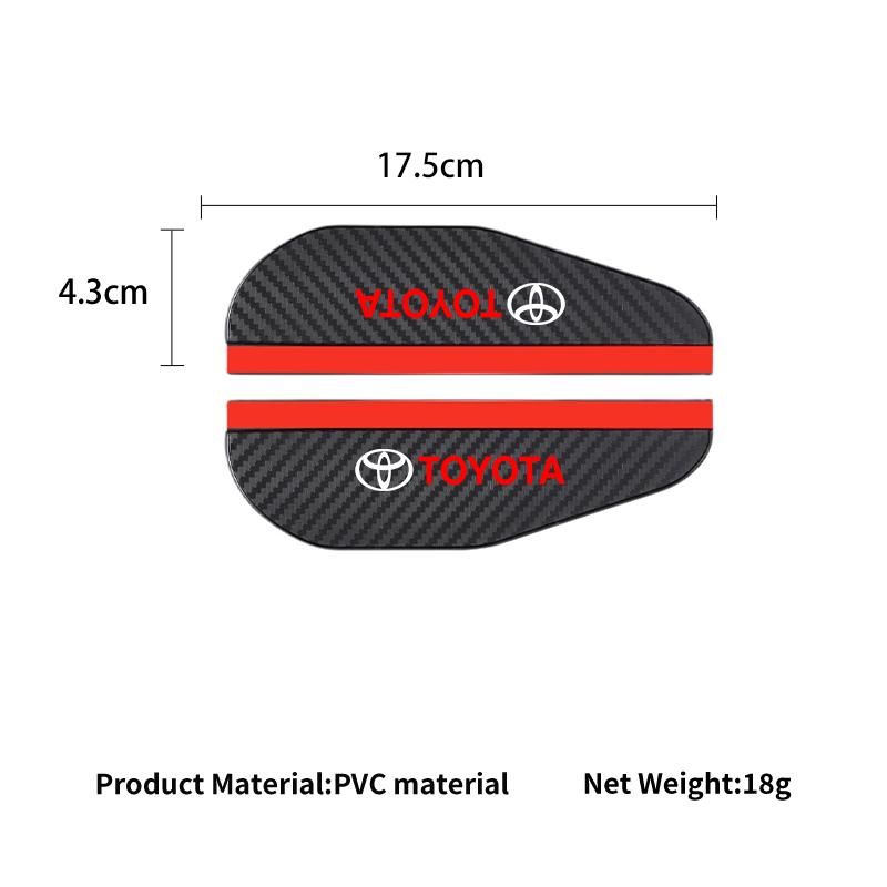 AACT1 2PCS Car Rearview Mirror Rain Shield Stickers Rain Eyebrow For Toyota Corolla Yaris Camry Prius RAV4 CHR Hilux Aygo Accessories
