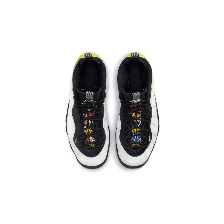 Nike Little Posite One GS Motorsport Kids Sneakers White Black Game-Royal DJ5797-100