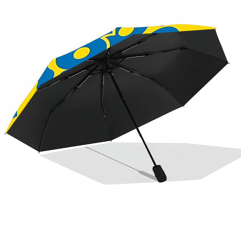 The Wiggles Umbrella with Automatic Open/Close & Self-8-Rib Heavy-Duty Umbrella, Compact Travel Umbrella Suitable for Outdoor