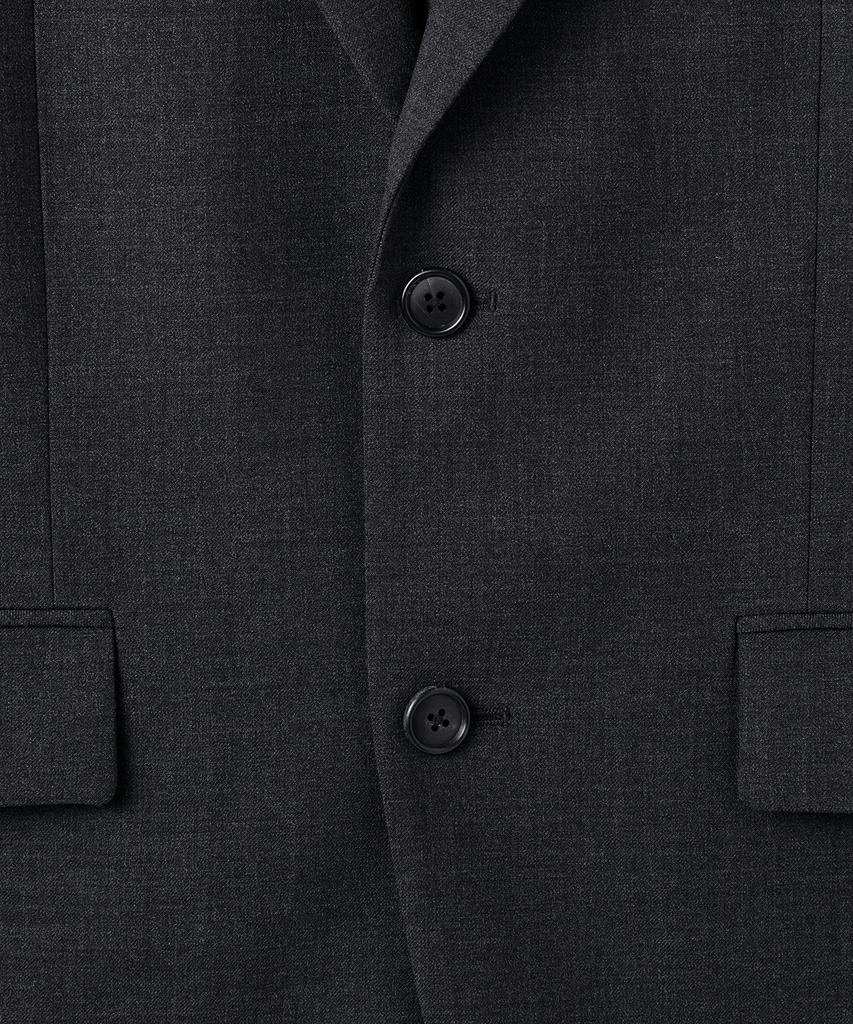 MUSINSA STANDARD [Plus] Relaxed Basic Wool Blazer [Charcoal Grey]