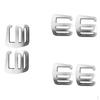 6 Pieces Shaped Hook Webbing Buckle for Backpack Bag Aluminium Alloy 25mm Silver