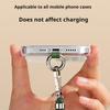 Universal Adjustment Phone Lanyard Necklace Strap Phone Case Solid Color Long Hanging Rope With Clip Anti-Lost Crossbody Lanyard