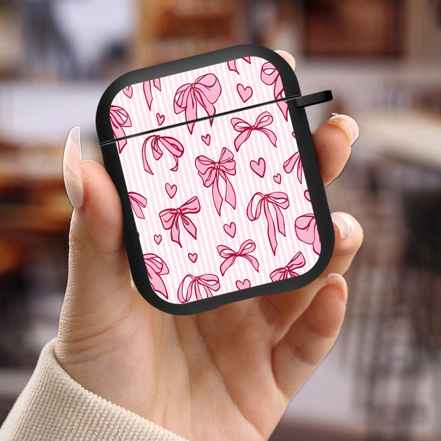 Pink Bow Case For Airpods 2 4 3 Pro2 1 Pro3 Pro Earphone Cases Cover