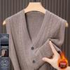 Pierre Cardin Мужской жилет-кардиган с V-образным вырезом из смесовой шерсти
