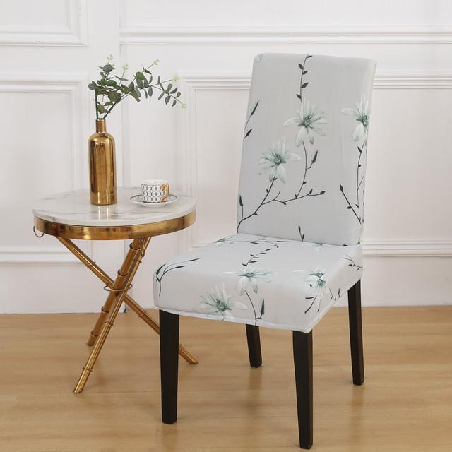 Чехлы для стульев Nordic Stretch, чехлы для стульев для столовой, спандекс, эластичные чехлы для офисных сидений, для ресторанов, банкетов, отелей, домашнего декора