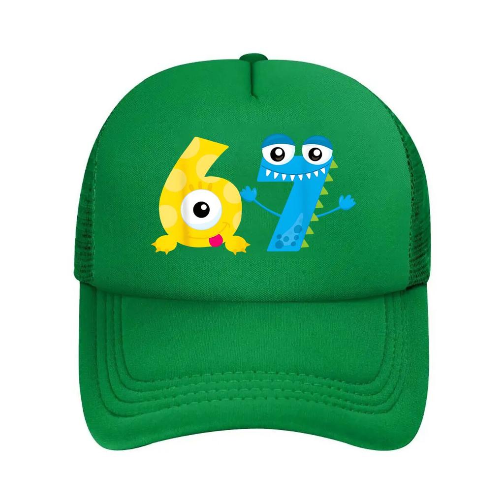 Cartoon Monster Mesh Baseball Cap