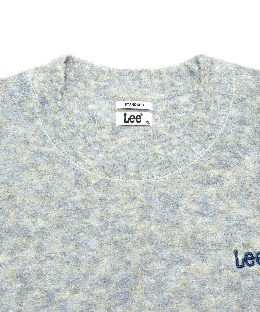 LEE Boucle Chain Embroidered Logo Knit Light Blue
