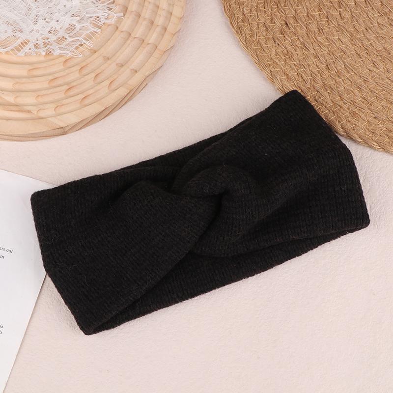 Повязки на голову крест-накрест, вязаные, широкие, теплые, скрученные, эластичные, зимние, утепленные, мягкие, эластичные, тюрбаны для женщин и девочек