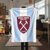 West Ham United FC Flannel Blanket, High quality Comfortable for All Seasons, Home Decor, Warmth and Comfort