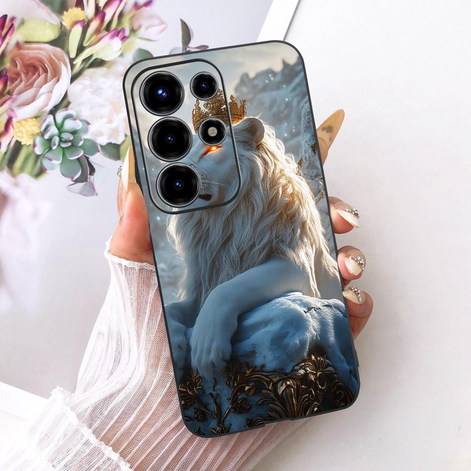 Для Itel S26 Ultra 2026 Крутой Чехол для Телефона с Рисунком Дракона и Тигра Для Itel Super 26 Ultra 26Ultra Черный Силиконовый Мягкий Чехол