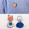 Creative Brain Eye Teeth Heart Cartoon Human Organs Corsage Brooch Pins Gifts Garment Accessory