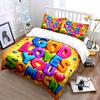 "God Loves You Colorful Bedding Set" Bedding set (1 duvet cover, 2 pillowcases, duvet not included)