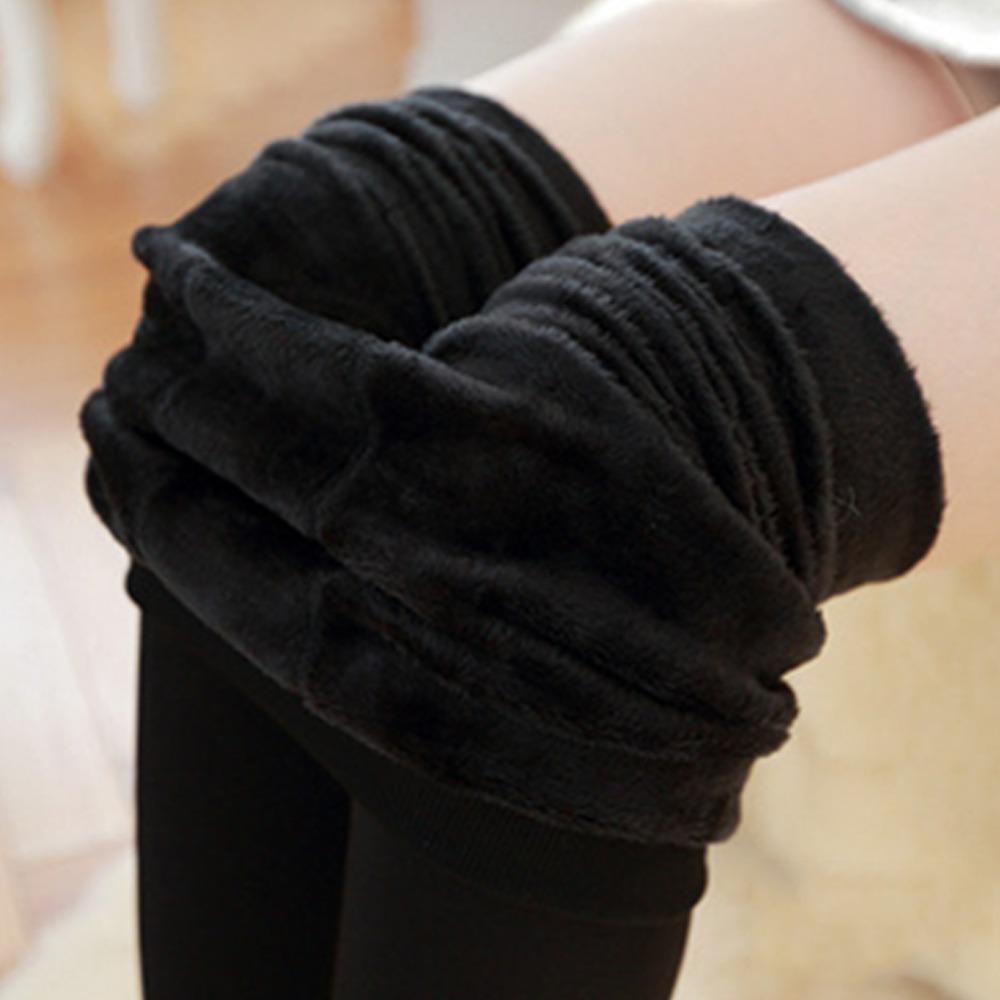 Thickened Fleece Lined Leggings Elastic Thermal Leggings Winter Velvet Leggings Autumn Winter