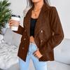 Women's Autumn And Winter Fashion Double-breasted Small Jacket Tops