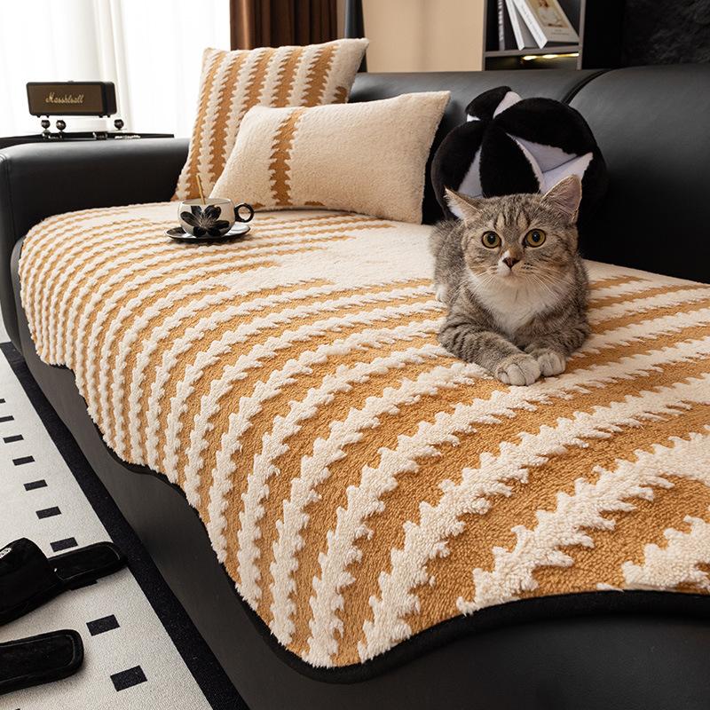 Special-Shaped Sofa Cushion Is Simple And Universal In All Seasons  New Sofa Seat Cushion Non-Slip Straight Row High-End Cover Cloth