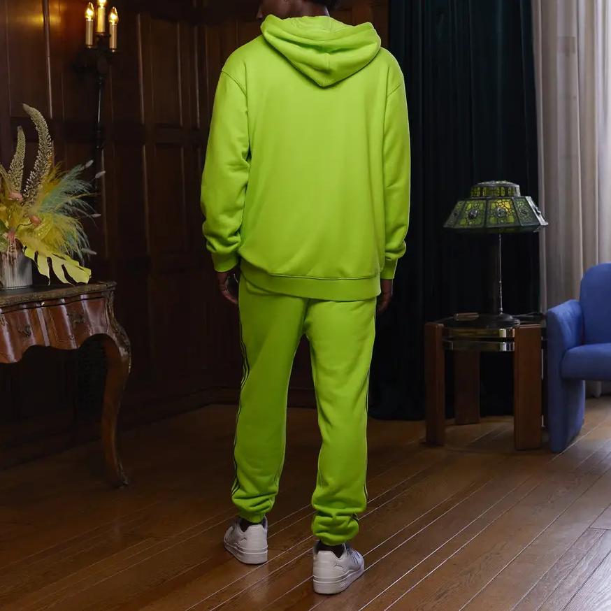 adidas Модные Удобные Повседневные Брюки Унисекс Флуоресцентно-Зеленые HG2511