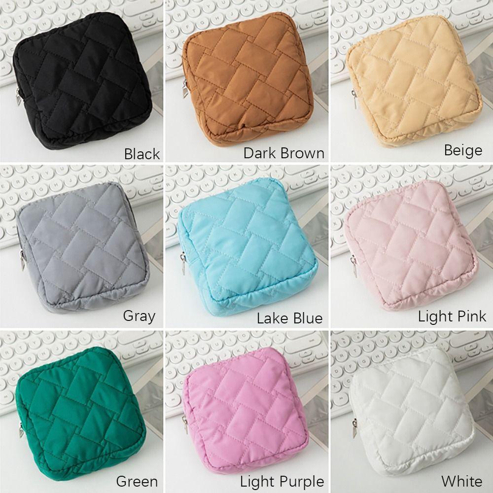 Дорожный органайзер, косметичка, однотонная гигиеническая прокладка, сумка для тампонов, наушники, сумка для монет, помада