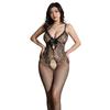 Sexy Body Large Open Full Body Fishnet Body Sexy Erotic Open Adult Black [Ahegao] Stockings, Size, Perforated, Crotch, Tights, Suit, Black, Lingerie,