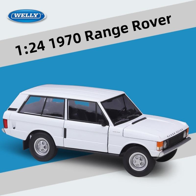 Welly 1/24 1970 Land Rover Range Rover Off-Road Vehicle Alloy Scale Car Model Diecast Metal Collection Children Toy Car Vehicles