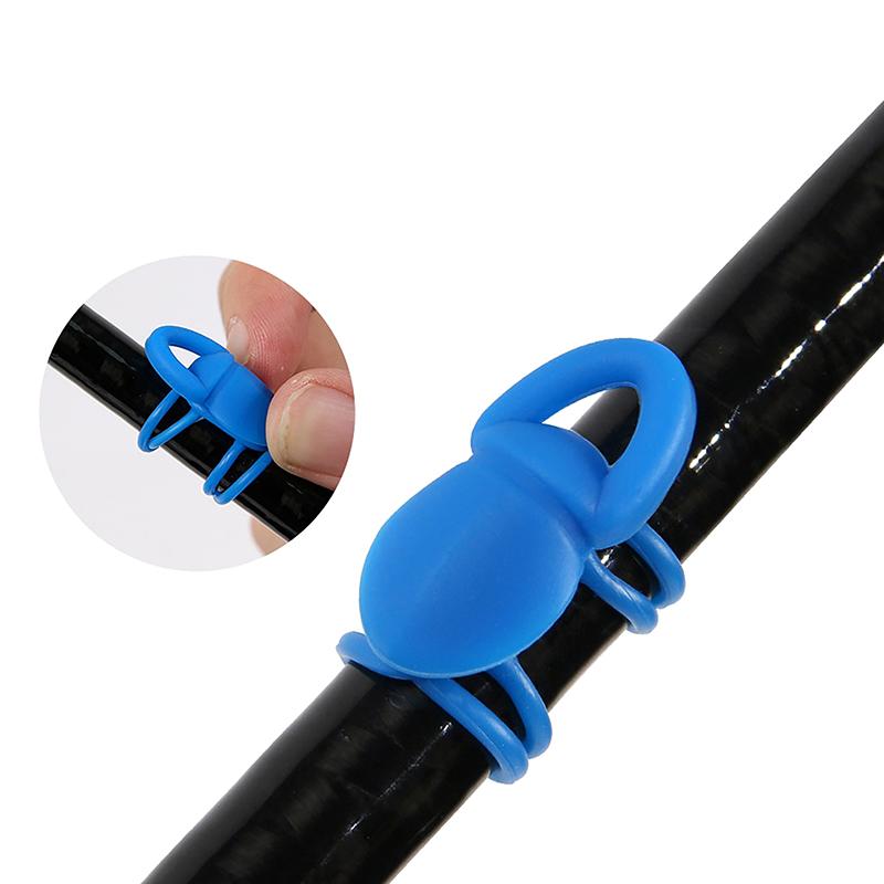 5Pcs Lure Hook Keeper High Elastic Silicone Bait Hook Holder Mini Lure Holder Jig Hooks Safe Keeping For Fishing Rod