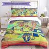 3pcs Duvet Cover Set (1*Duvet Cover + 2*Pillowcase, Without Core), football star Print Soft All‑Season Bedding Set, Home Bedroom Decor Gift