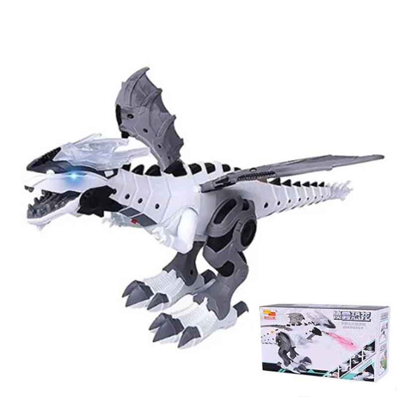 Big Spray Dinosaurs Robot Pterosaurs Cartoon Walking Swing Animal Model Electronic Intelligent Dinosaurio Toys Gift For Children