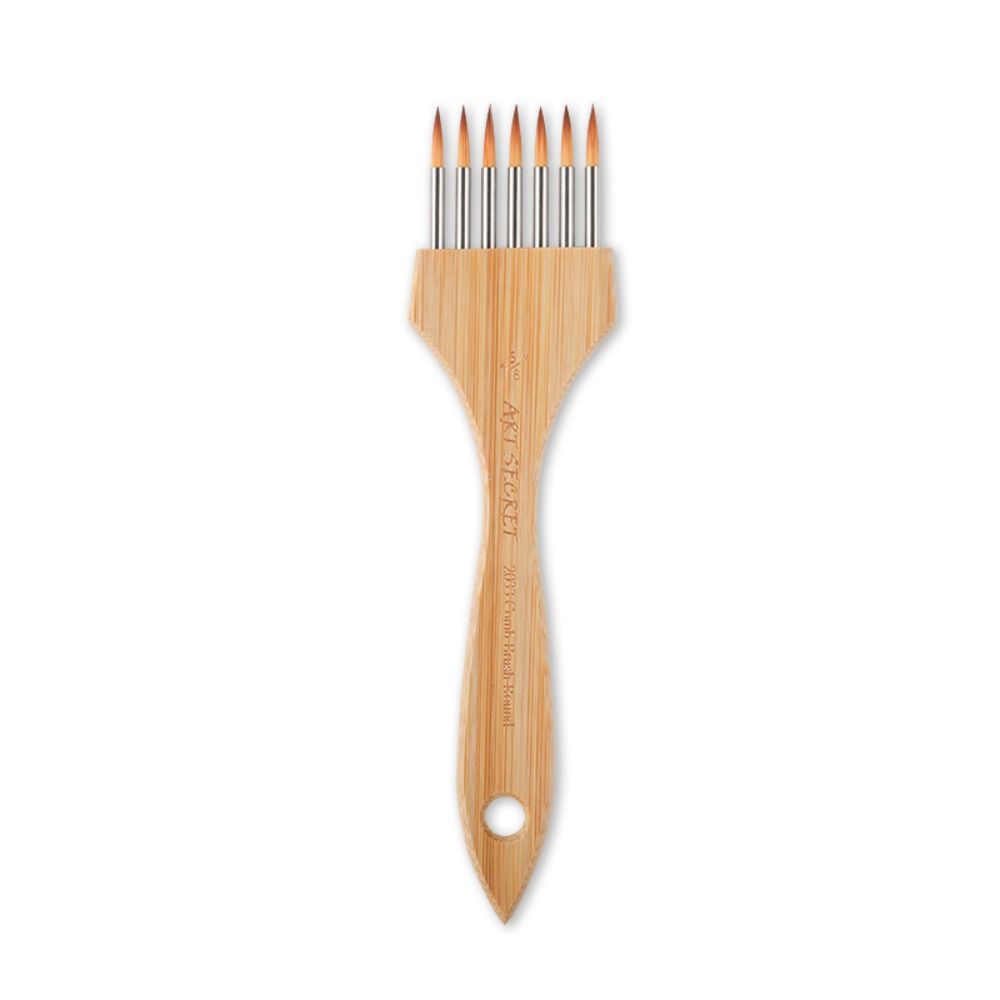 Round/Flat Watercolor Brush Good Pigment Adsorption Art Paint Brush Landscape Painting