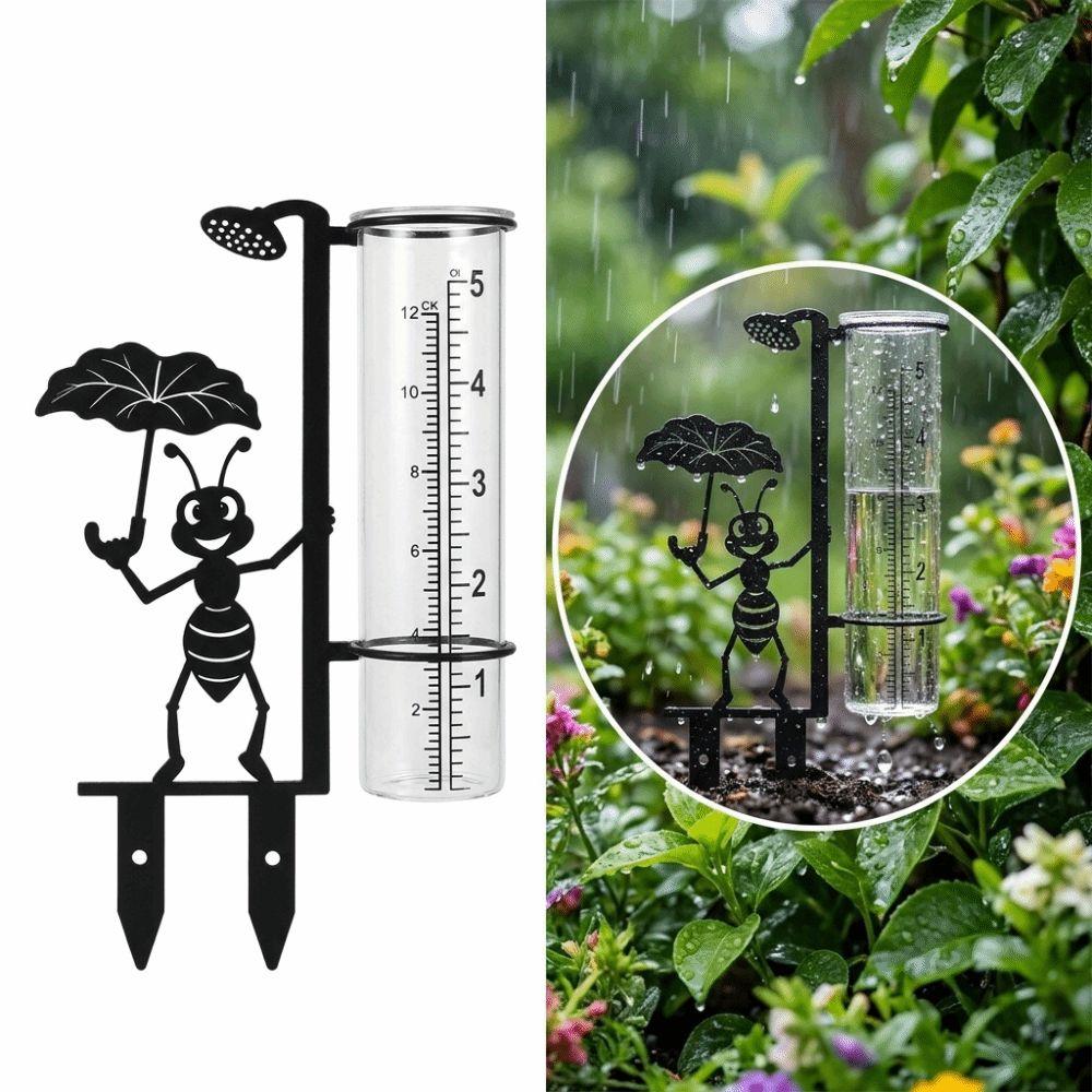 Clear Tube Garden Rain Gauge Dual Scale Rainfall Gauge New Outdoor Rain Gauge Patio Planter