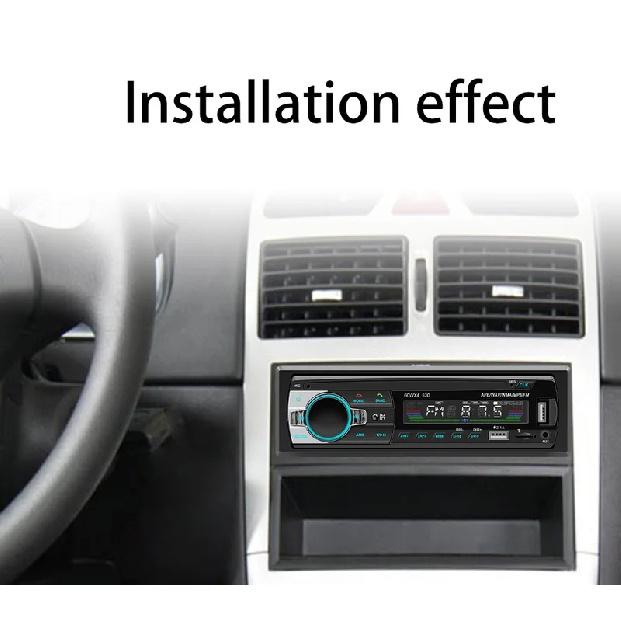 BQCC 1din Universal Car Radio MP3 Player FM/BT/AUX/ USB/Phone Charging 7 Color Lights Car Stereo For Volkswagen/BMW/KIA/FORD