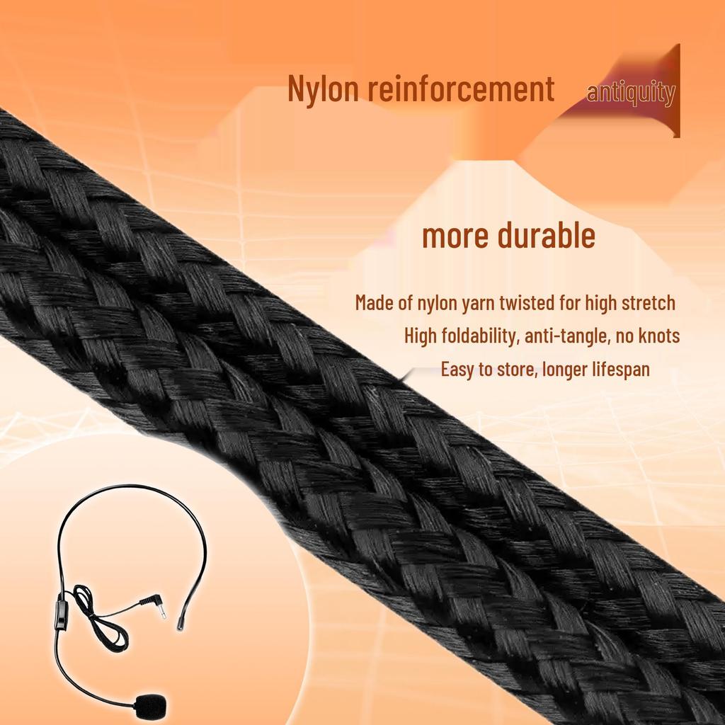 Universal Wired Headset & Ear-hook Microphone for Megaphones and Waist-mounted Speakers